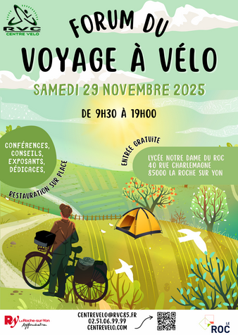 velofasto's tweet photo. Retrouvez-nous demain au forum du #VoyageÀVélo à @larochesuryonfr pour y découvrir vélos couchés, trikes et tandems adaptés au voyage, que ça soit pour une escapade ou un tour du monde ! https://t.co/tGS7llzPvJ