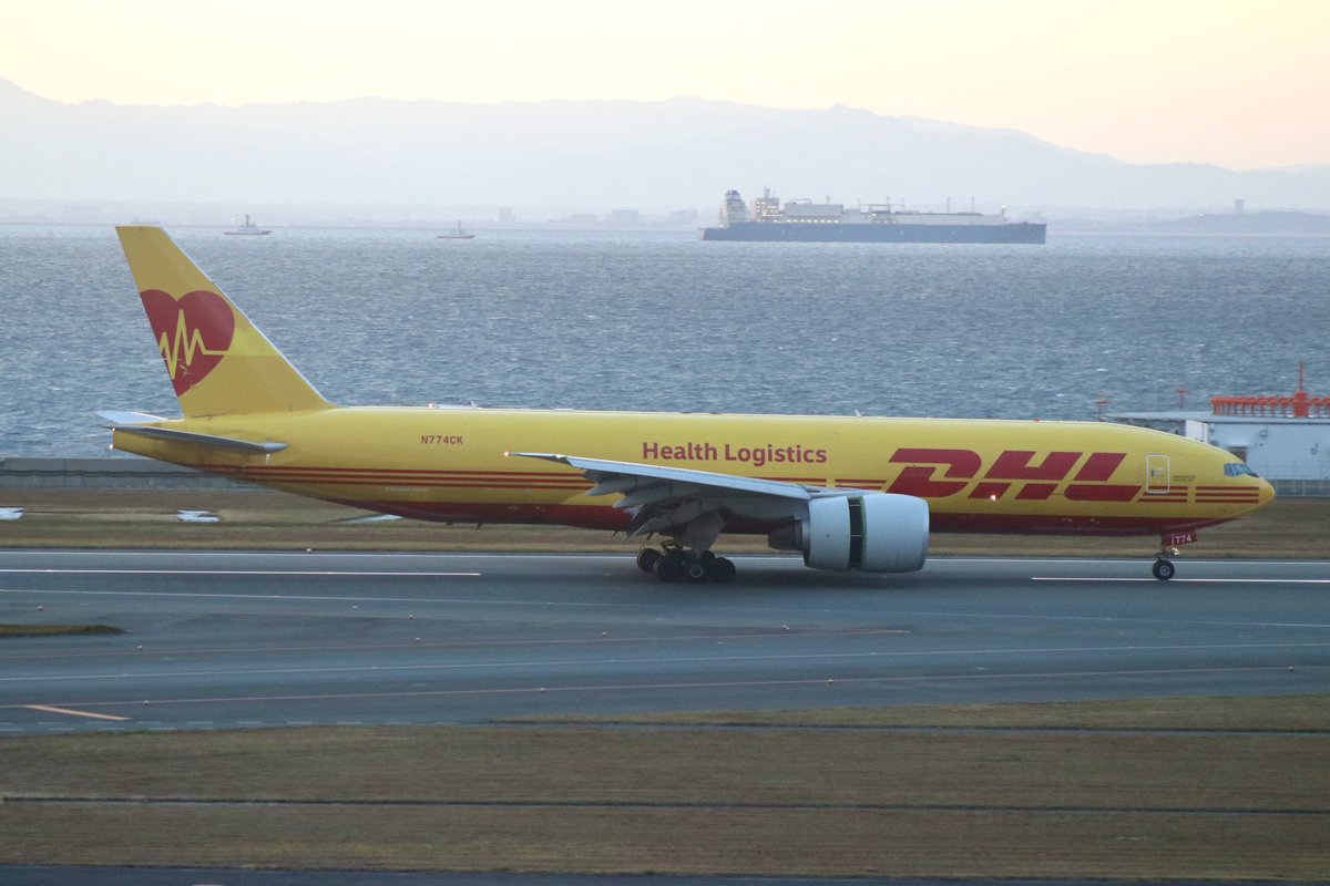 Aliceshin798's tweet image. カリッタB777F(DHL)Health Logistics スペマ本日セントレアに初飛来❤️✈️

#セントレア　#RJGG #NGO #DHL #Kalitta