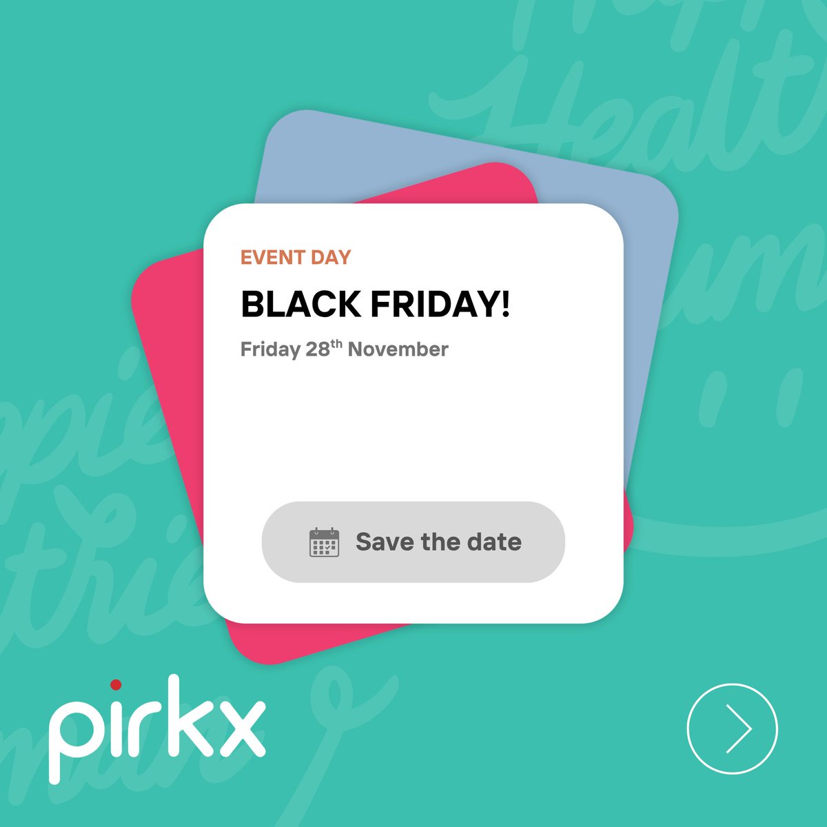 pirkx's tweet image. Keep an eye out for your pirkx Black Friday deals! 😁🙌🏼

#fintech #Wellbeing #Improvements #pirkx #Benefits #SelfHelp #BlackFriday #Savings
