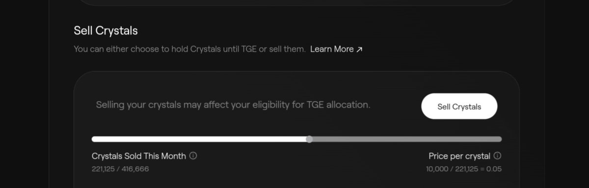 web3ore's tweet photo. gm frens.
What a month for @multiplifi crystals!

This has to be the month with the highest selling pressure. A total of 221,125 crystals was sold this month. There's still few hours left to sell, I guess. 

The price is currently at 0.05, and it seems like the all-time low so far. 
We are still unsure if the campaign continues next month, but I think it's not ending soon, at least not this month. 

For now, I'll just hold my crystals and keep earning Orbs while we wait to hear a word from the team.

gMultipli frens!