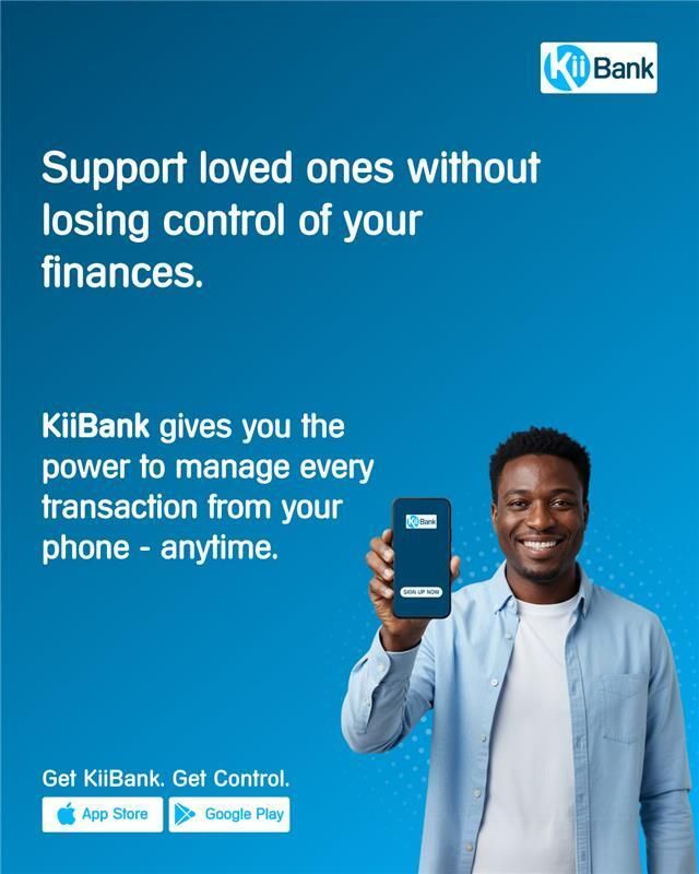 KiiBankOfficial's tweet photo. Send help home without guessing where your money goes.
KiiBank keeps every transaction visible and under your control.
#YourMoneyYourControl #KiiBankOfficial #DiasporaFinance #AfricanBanking #FinancialFreedom #SecureRemittance #EmpowerYourMoney https://t.co/TwHjaSbhEo