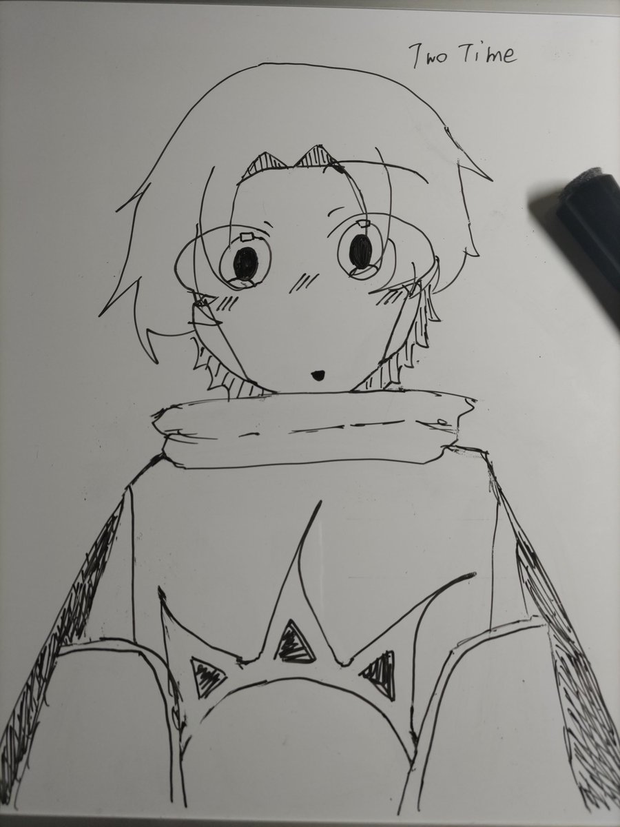 ridayo_desu's tweet image. さっきホワイトボードに書いたやつ消したけど。
 #twotime  #elliot