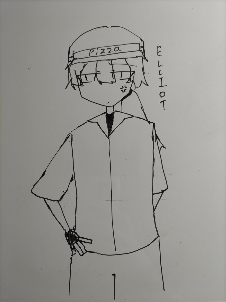 ridayo_desu's tweet image. さっきホワイトボードに書いたやつ消したけど。
 #twotime  #elliot