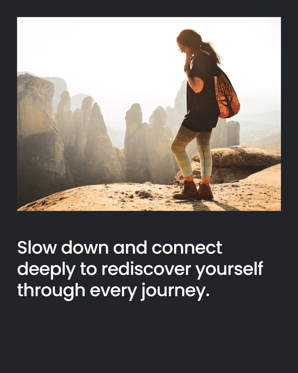 AngelaJaneLife's tweet photo. Mindful travel enriches your trip and spirit. Slow down, connect with culture and moments, savour hidden gems, and return renewed. How will your next adventure deepen your sense of self? #LifeAfter50 #WellnessTravel #TravelWithPurpose https://t.co/uvvNhe0xRh