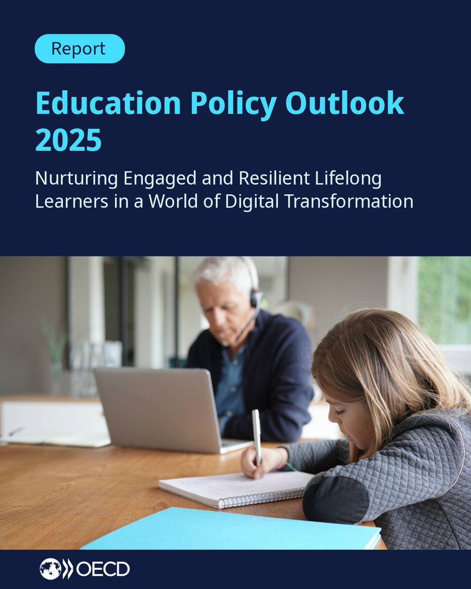 Data show student outcomes and adult skills have declined or plateaued in many countries.

While advancements in technology mean we need to upskill and reskill more than ever, the latest Education Policy Outlook outlines what can be done to help:

oecd.org/en/publication…