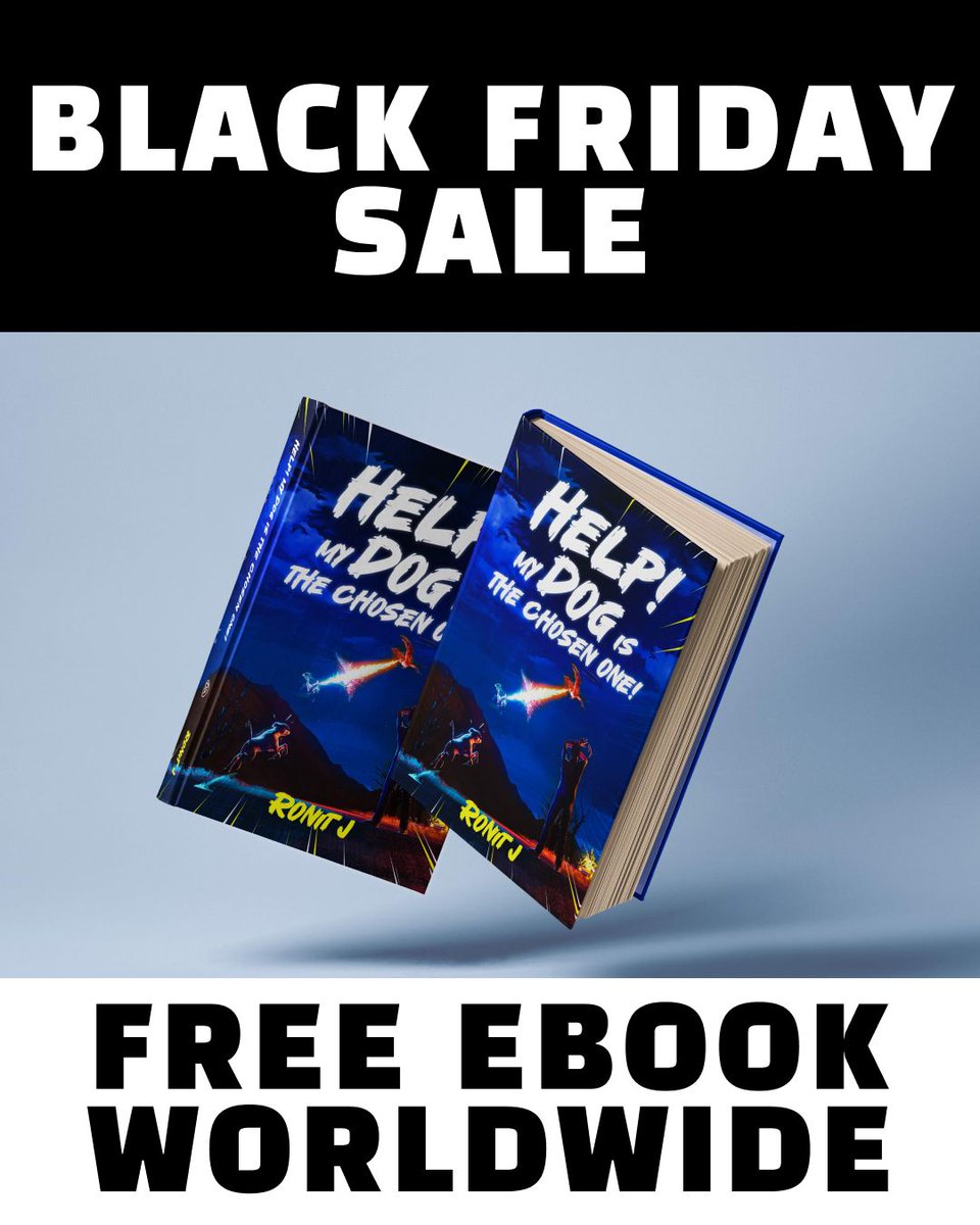 My dog said I should do something special for Black Friday 📚

She inspired me to write my debut novel 🐕

And that novel is now fr33 from Nov 28 - Dec 2! 👇