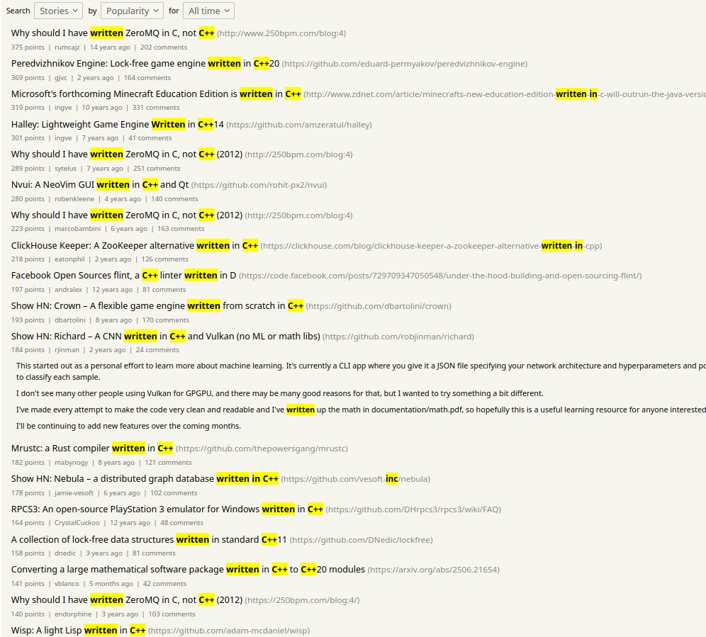AlexisPaques's tweet image. How do you know it is written in [x] ? They will tell you;

Developers are just proud of they language.