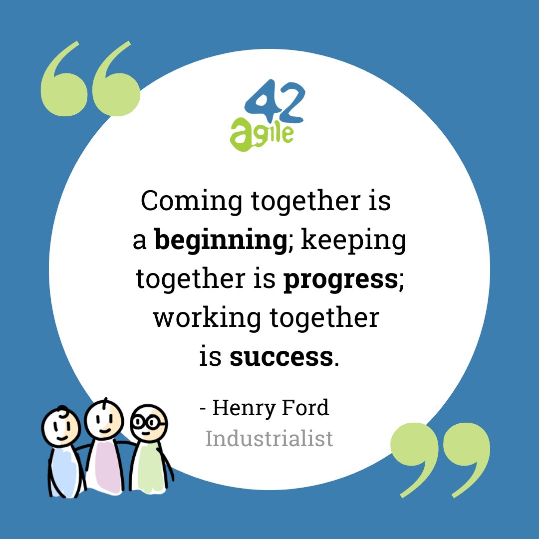 Teamwork is an ongoing process. ✌

Each stage, from coming together to working together, builds upon the last, leading to lasting success. 

When everyone is moving in the same direction, a force is created that propels the team forward, leading to success as a natural outcome.