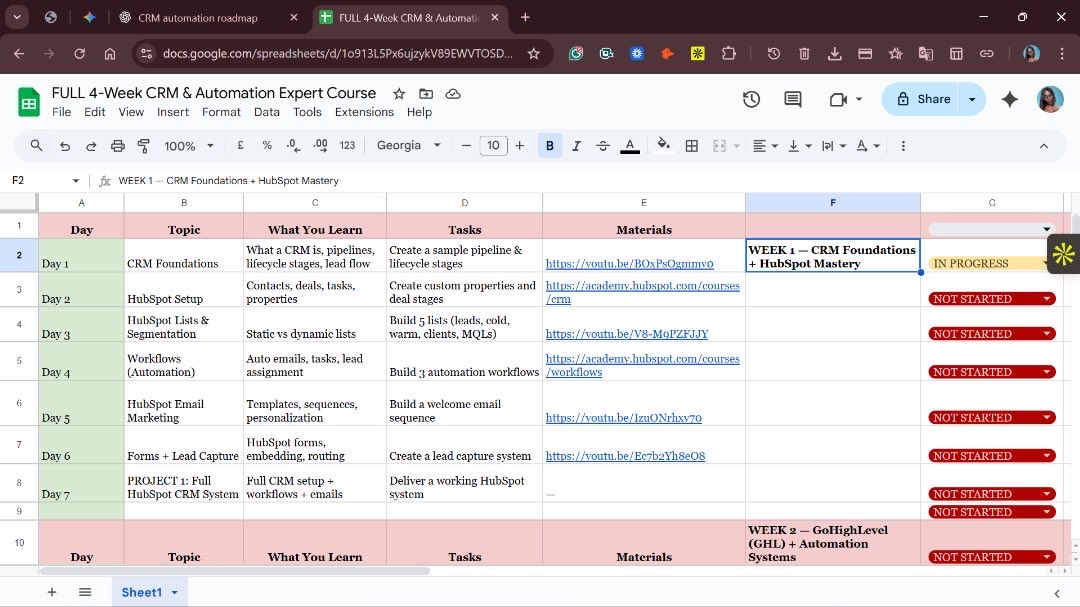 yours_truly_Oma's tweet image. Kicked off my CRM &amp;amp; Automation journey 

So I set up my learning calendar &amp;amp; roadmap, and Explored HubSpot’s setup

Loving the process so far.🚀
#BuildingInPublic #CRM #HubSpot #AutomationJourney