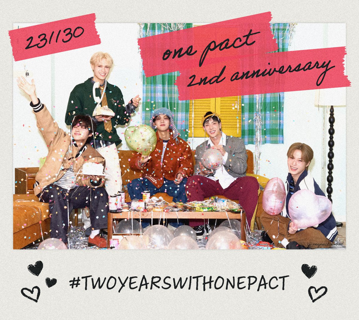 onepactglobal's tweet image. [📢] ONE PACT 2ND DEBUT ANNIVERSARY 

today officially marks two years with one pact 🥹🧡 let’s celebrate with these tags 🥳

ONE PACT 2ND ANNIVERSARY 
#TWOYEARSWITHONEPACT

#ONEPACT #원팩트