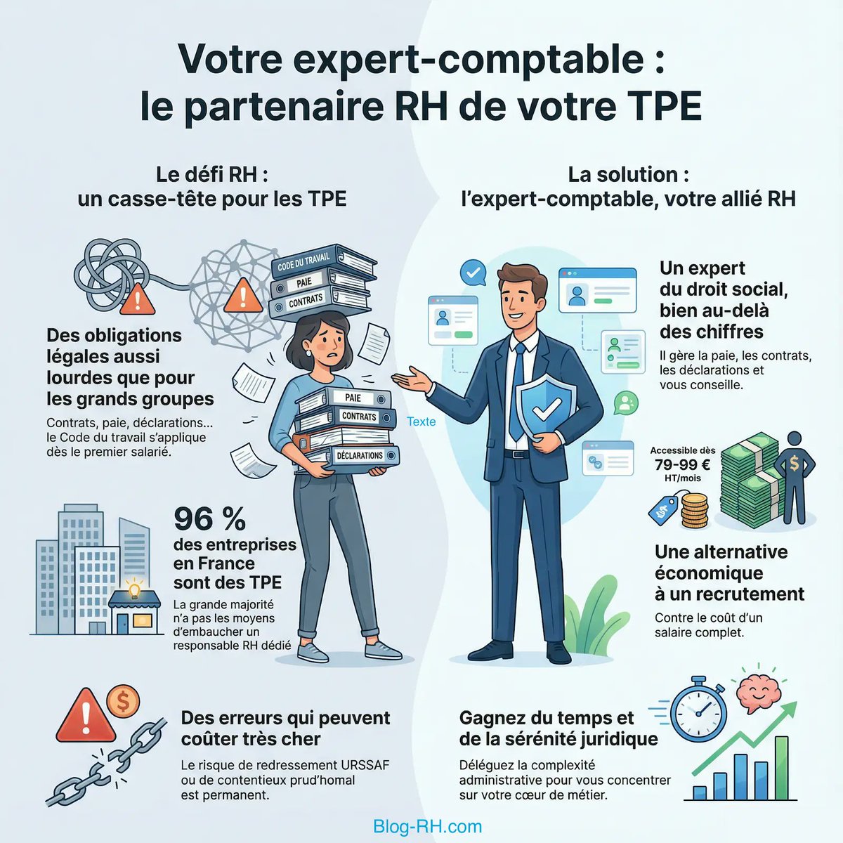 Blog_RH_com's tweet image. Les TPE n’ont pas toujours les moyens d’un DRH.
L’expert-comptable peut devenir un véritable partenaire RH : contrats, paie, obligations sociales, conseils…
Un soutien clé dès le premier salarié.

👉 Lire l’article : blog-rh.com/2025/11/expert… #RH #TPE