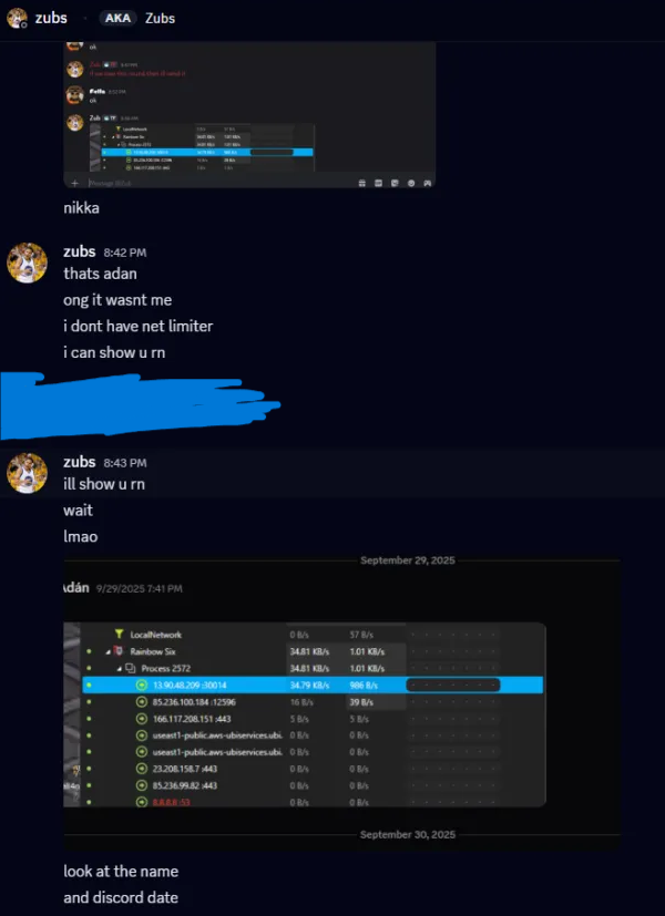 zszz643577's tweet photo. Exposing top champs "Zub." "Nawpo" now rebranded to seralyn and "adan1x" for server hitting and cheating. @Klarlandia @zubr6s @NawpoR6 @AD9N_ . https://t.co/UPX7yiWJSM