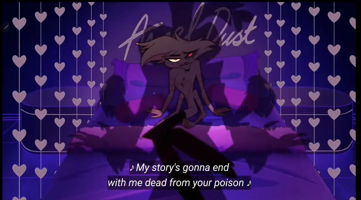 niniwithaknife's tweet image. I think about this parallel often. The Vees consistently treat Angel as a toy, and their shadows literally eclipse him, showing control and possession. But in S2E8, when Cherri &amp;amp; Husk find him, their shadows leave negative space, signalling respect, emotional distance, or care
