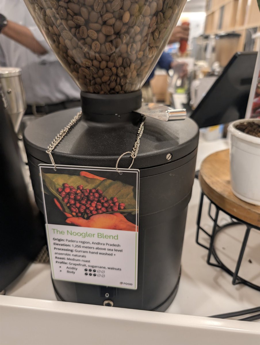 iamGajapathi's tweet image. Spotted &quot;The Noogler Blend&quot; at the
@Googlelndia hyd office, sourced directly from Paderu, Andhra Pradesh. Proud to see our world-class tribal coffee fueling the code behind the world&apos;s biggest tech products. #VocalForLocal
@RamMNK @ncbn @naralokesh @Coffeeboardl
