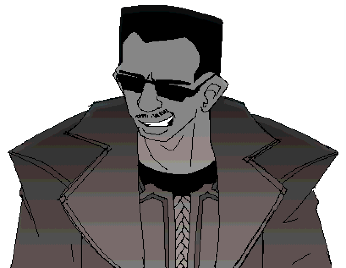 blade doodle to remedy the fact that i can't watch the films because im way too sensitive to blood but it looks like the coolest fucking shit ever