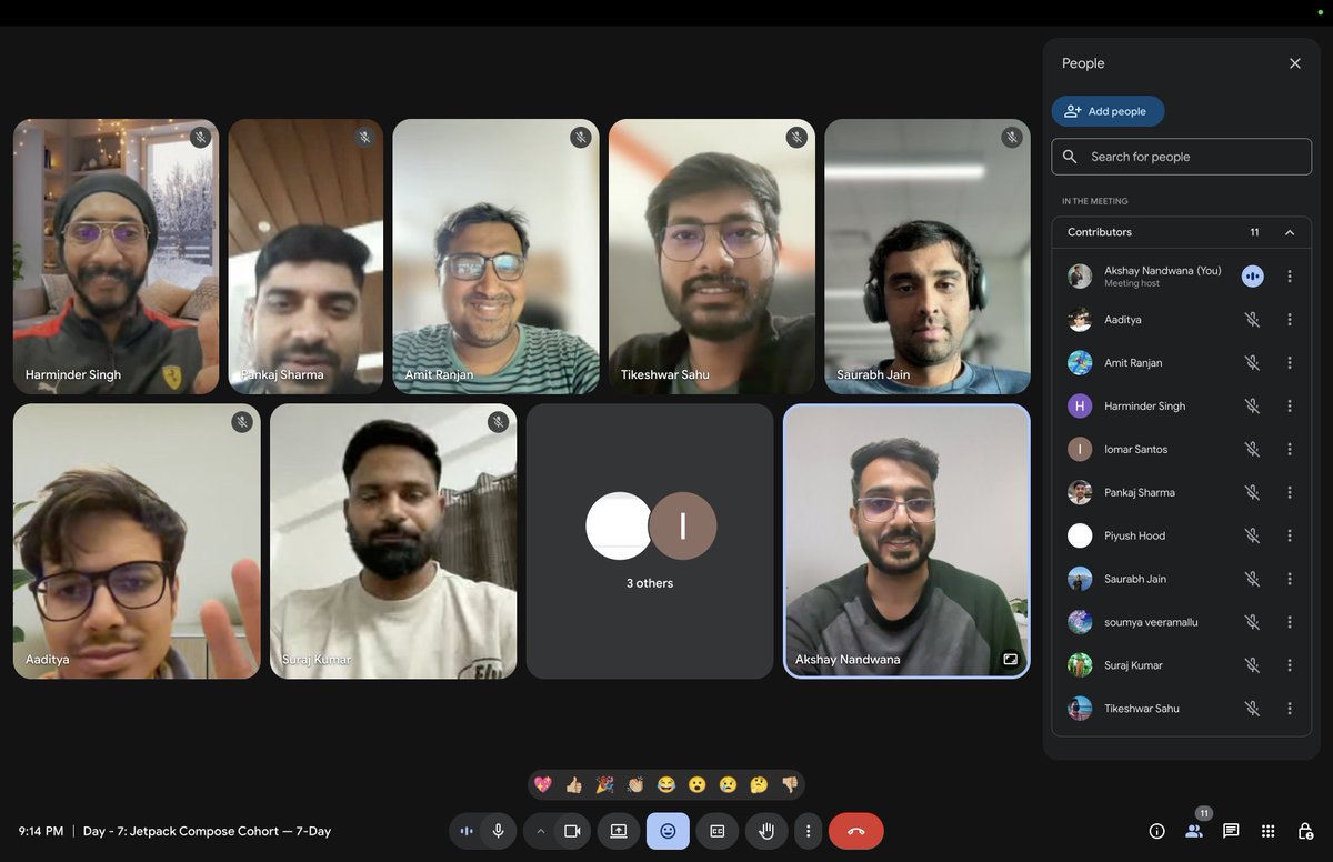 akshay81844's tweet image. Happy Faces, Happy Learning

Cohort 2 enrollment started - androidengineers.in/masterclass/je…

#androidDev #jetpackCompose