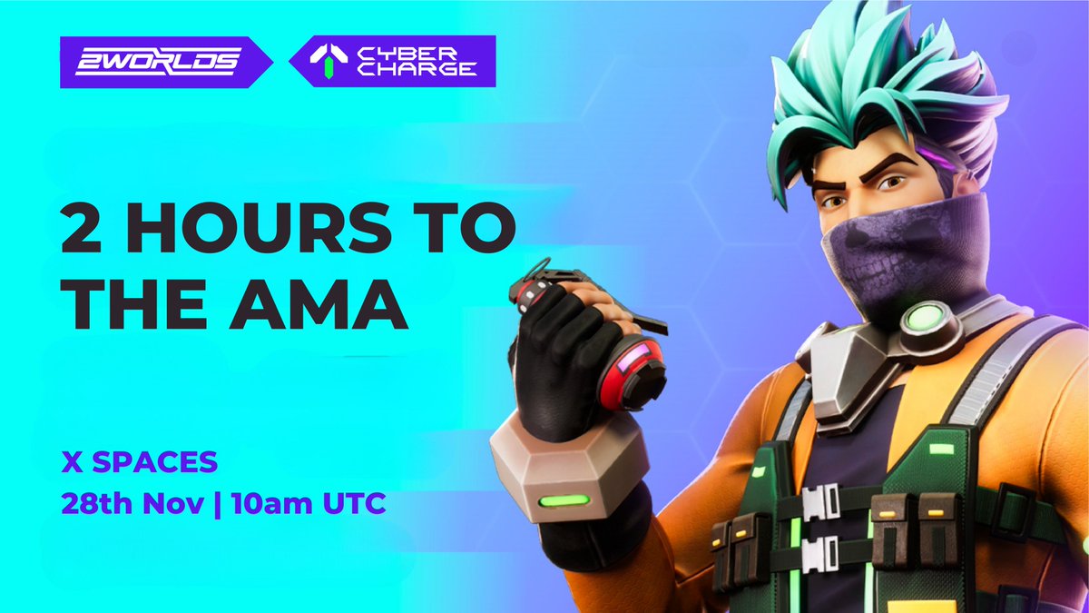 2worlds_io's tweet image. ⏰ 2 HOURS TO GO

LIVE AMA: 2Worlds × CyberCharge – Hacking the Future of Athletic VR &amp;amp; DePIN Infrastructure!

Treadmills + haptic suits for esports | Charge-to-Earn DePIN | Web3 mass adoption via hardware + games.

🎁5.000 $CBS prize pool for top 5 questions!👇