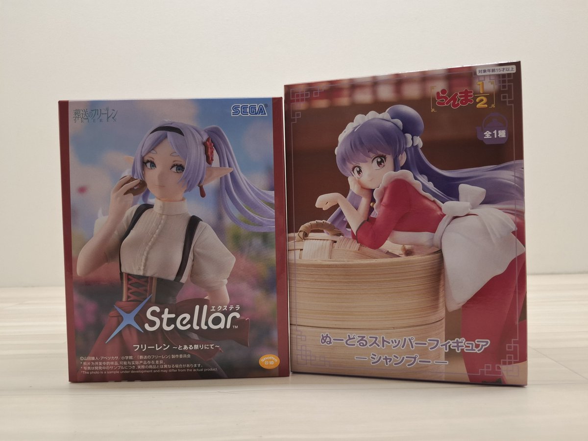 m_t_amuse's tweet image. 万代書店高崎店 プライズ情報⑧

大変お待たせいたしました！

✅#葬送のフリーレン　XStellar　“フリーレン” とある祭りにて
入荷いたしました！併せて、

✅TVアニメ「#らんま 1/2」 ぬーどるストッパーフィギュアーシャンプー

も入荷＆絶賛稼働中です！✨ぜひご獲得ください☺️

#万代高崎