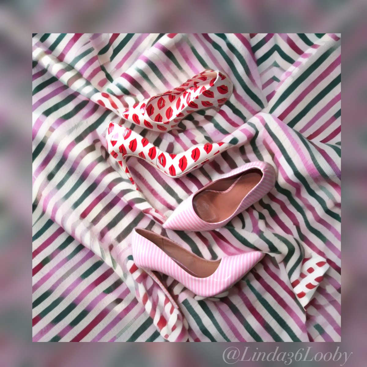Linda36Looby's tweet photo. Rotten weather recently, it feels like it’s been raining non-stop for years! I really hate rain. So, let’s have some fun indoors? Which of these beauties is nicest, Aldo kisses or ASOS candy-stripes? Like, re-tweet and comment please! 😘😘👠👠
#highheels #Aldo #Stessy #ASOS https://t.co/C09OBRbi6k