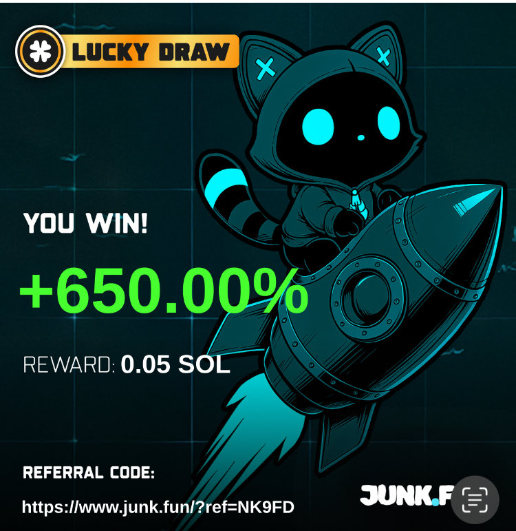 I'm up +650.00% by junking my dead memecoins on <a href="/junkfun_/">junk.fun</a> this week. Way too easy.
Thanks @mantanetwork and <a href="/bonk_inu/">BONK!!!</a>!
Junk your dead memes too: junk.fun/?ref=NK9FD