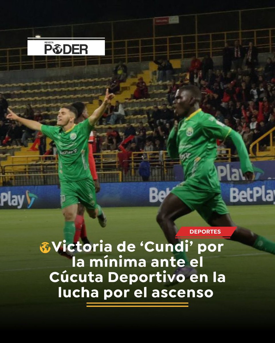 RevistaPODERcol's tweet image. 🏟️ #Deportes | ¡Final, final, no va más!
@RealCundi 1-0 @Cucutaoficial 
El equipo de la Sabana Centro hizo respetar la localía y se lleva la primera parte de esta gran final del  #TorneoBetPlay
¡El partido definitivo será en el General Santander de Cúcuta!
#RevistaPoder…