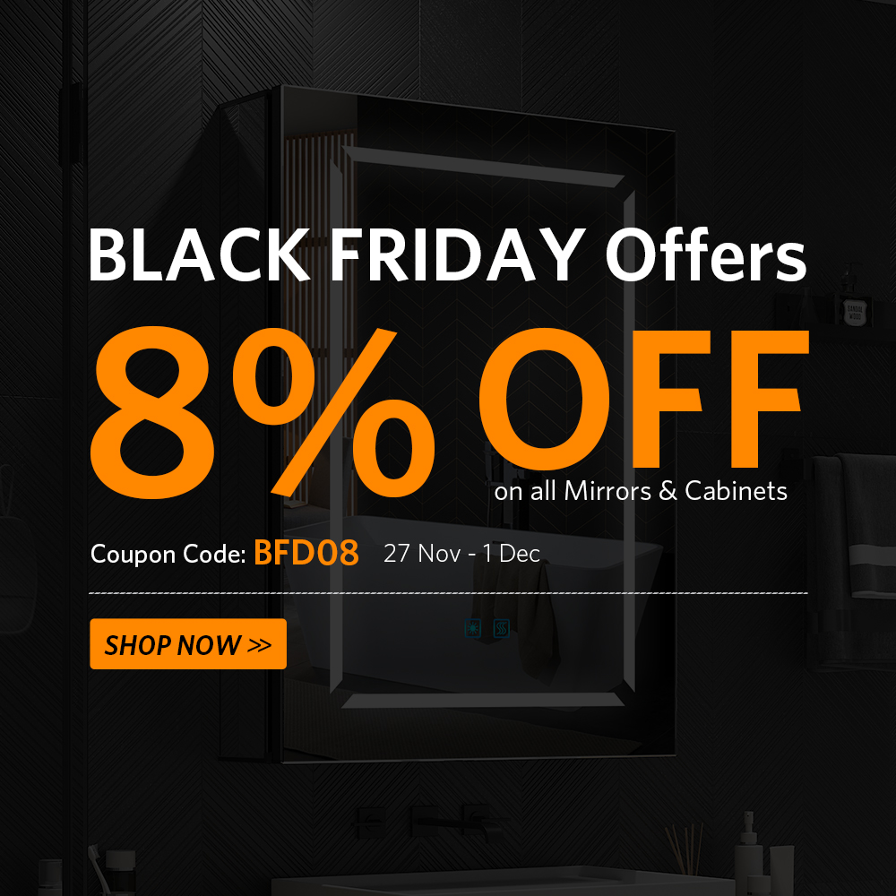 The biggest shopping event of the year is officially here! 🎉
quavikey.co.uk is now available with a limited-time 8% exclusive discount!
Whether you've had your eye on our sleek LED mirror cabinets, or stylish mirrors

#BlackFriday #Quavikey #BlackFridayDeals #Bathroom