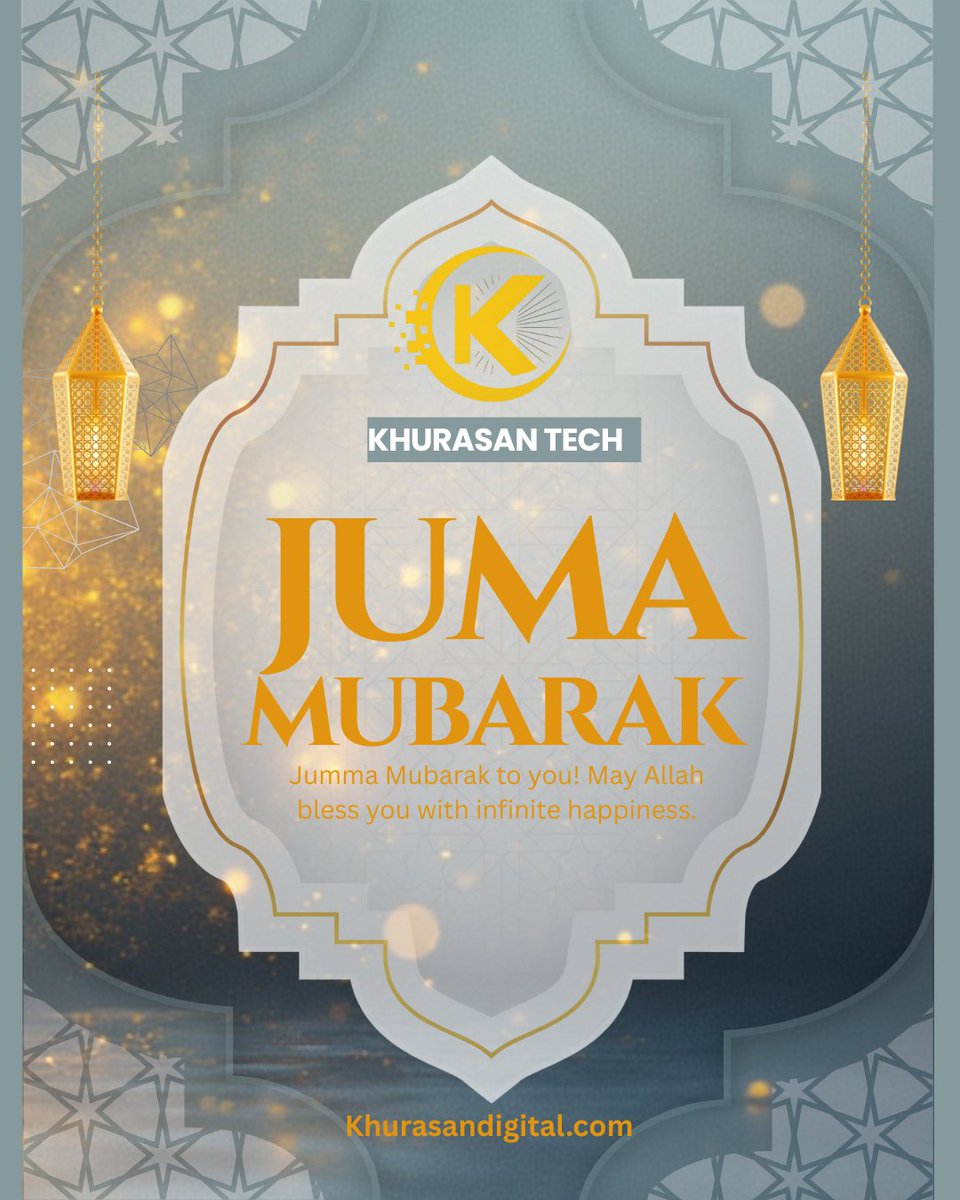 khurasandigital's tweet image. Juma Mubarak to everyone.
May today bring peace, blessings, and clarity to your heart.
Wishing you and your family a day filled with kindness, gratitude, and spiritual light.
Khurasan Software and Digital Solutions Co.
#webdesign #DatabaseManagement #technology #khurasandigital