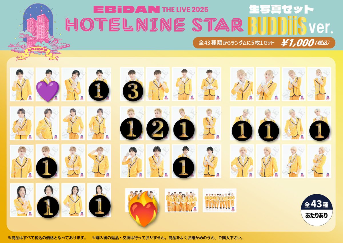 BUDDiiS 写真集 名刺 SHOOT KEVIN YUMA 3枚セット BUDDiiS 写真集 名刺