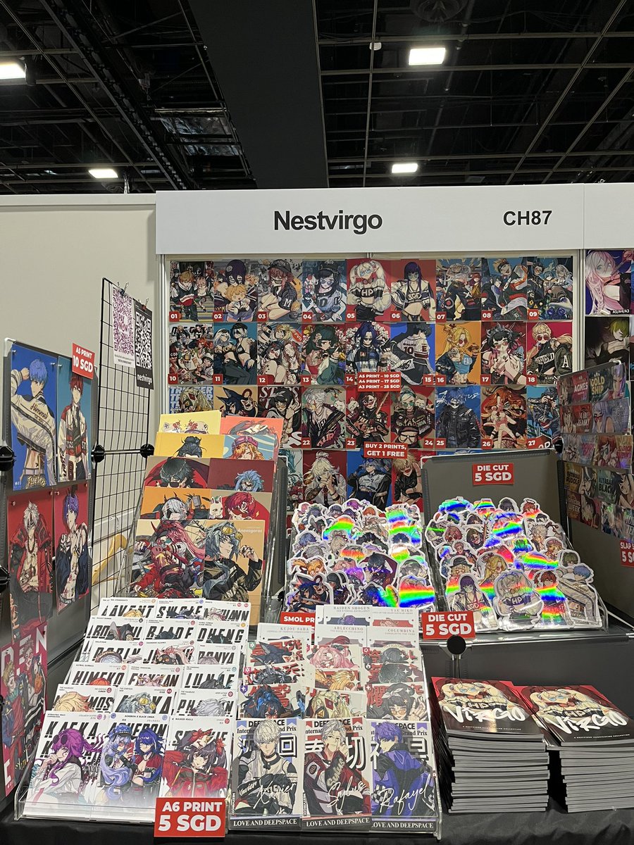 nest_virgo's tweet image. here in Singapore for @animefestasia AFA! 🇸🇬

I’m at table 87! See you guys here🫶🏻
