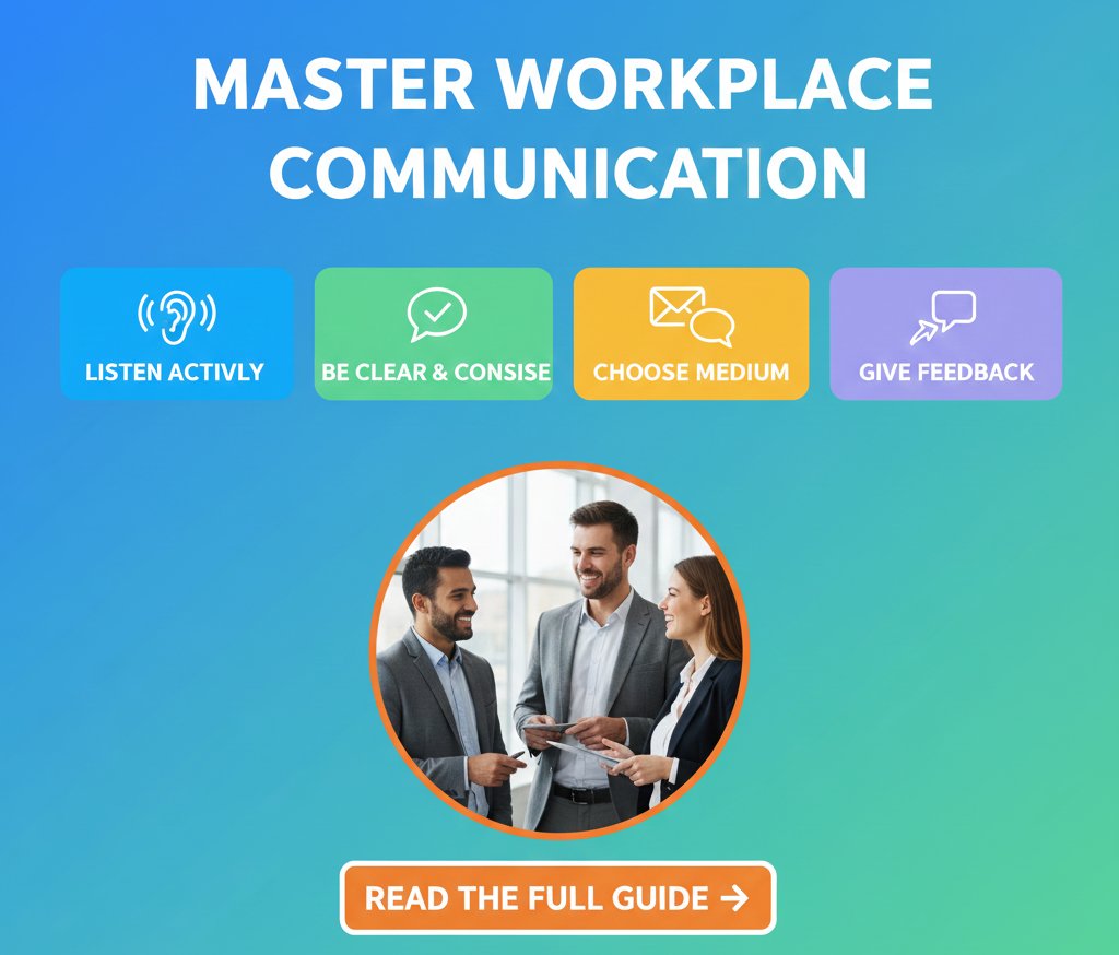 vikaskumarweb's tweet image. 🚀 Boost your career! Effective communication is KEY in any office. Avoid misunderstandings &amp;amp; supercharge teamwork with these essential tips!

👂 Listen Actively 
✍️ Be Clear 
💬 Choose the Right Medium 
💡 Give Feedback

Read the full guide: 👇 jobguidementor.com/essential-work……