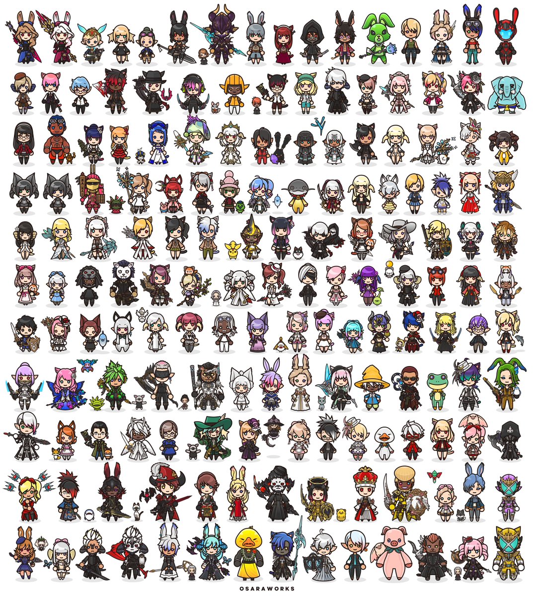 ミニキャラ欲しいひと募集！

・募集期間：12/1(月)午前9時まで(日本時間)
・当選者数：抽選で5名
・応募条件：ヒカセンである事
・応募方法：このポストに返信かDM
・お願い：フォロー＆リポストしてくれると嬉しいです

年内最後の募集になります！
運試しにいかが😉

#osaraworks
#FF14