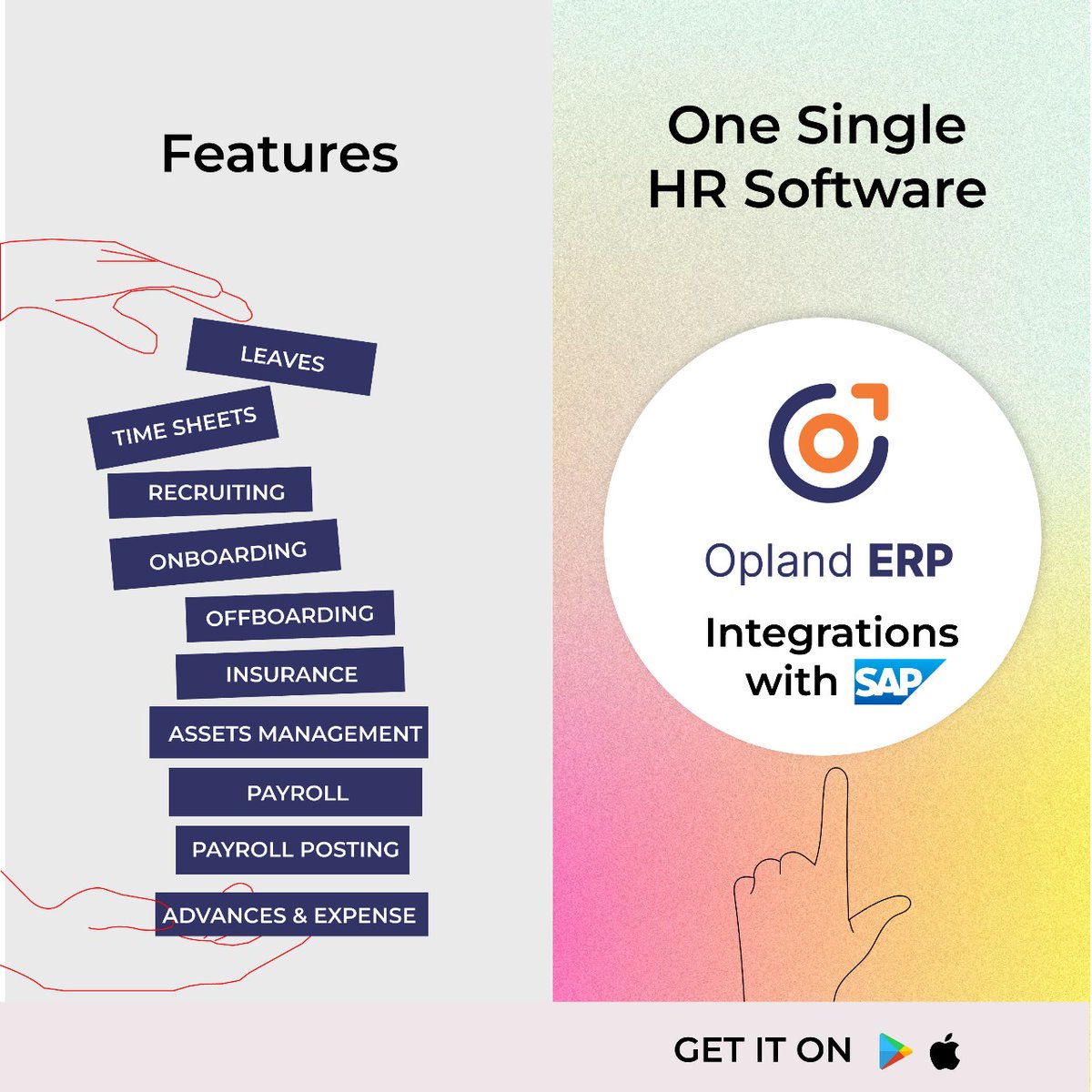 OplandTechERP's tweet image. All your HR workflows in one place — Leaves, Payroll, Onboarding, Offboarding, Timesheets, Assets &amp;amp; more.

Opland ERP brings it all together with seamless SAP integration. One platform. Zero chaos. 100% efficiency. 🚀

#OplandERP #HRSoftware #SAPIntegration #HRTech #DigitalHR