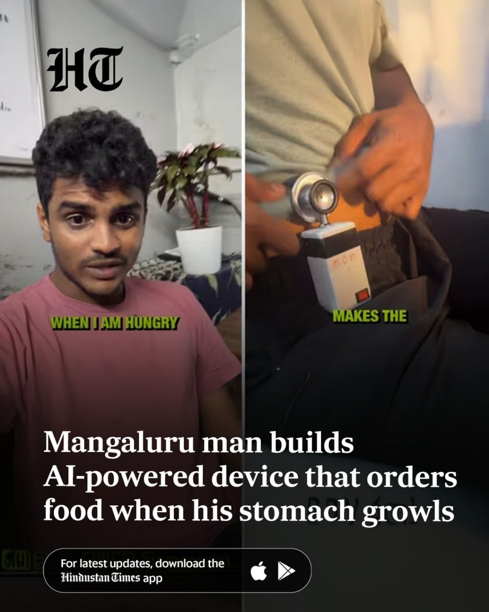 ashokmalik's tweet image. An inventor created an #AI_powered device called #MOM (#MealOrderingModule). It listens to his stomach growls and automatically places #food_orders
Tap to read: read.ht/Smej
Your take on this AI device?
💡 Future of food ordering
 🧐 Clever, but solves no real problem
