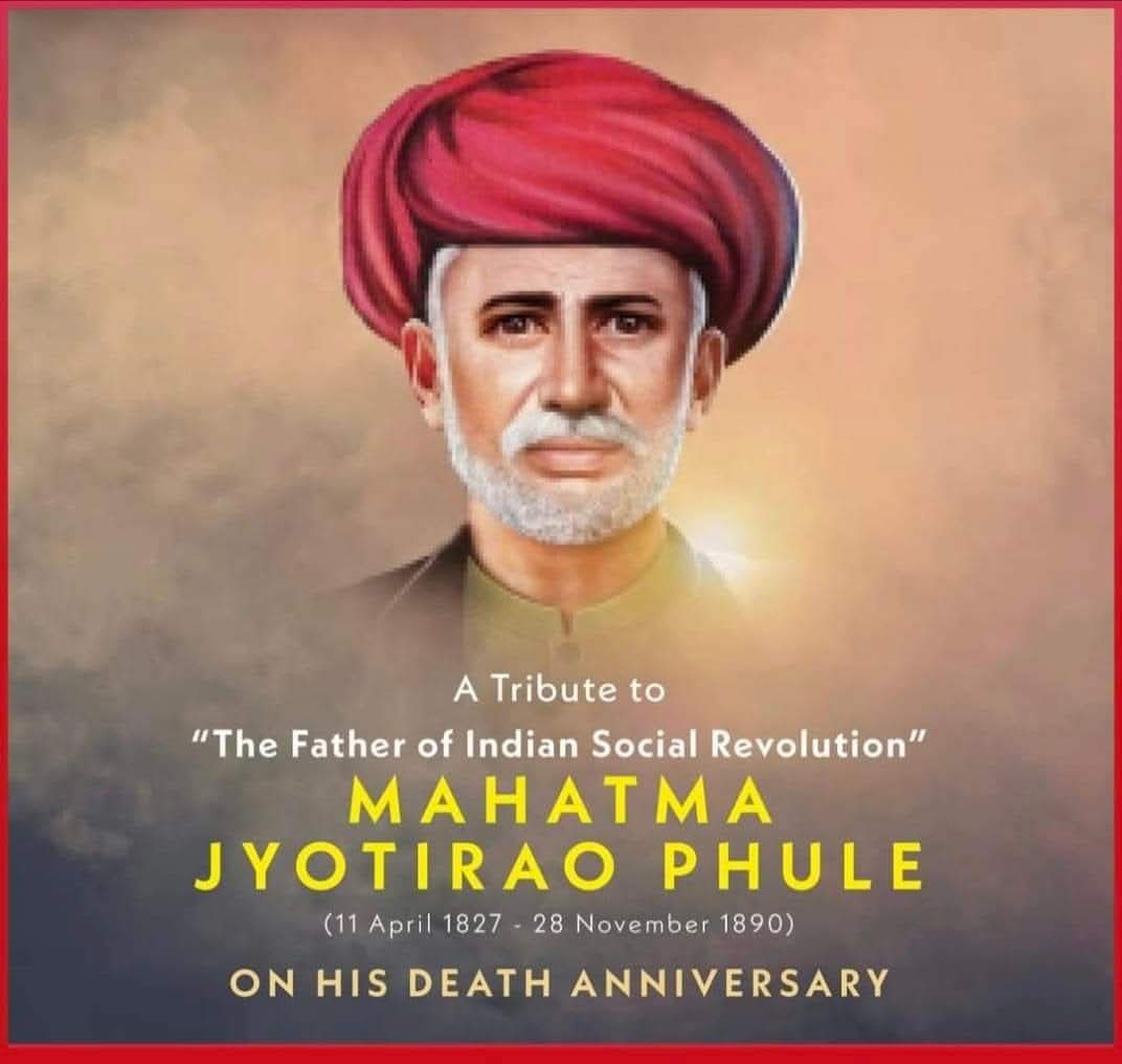 Venkatesh_Pyara's tweet image. Remembering Mahatma Jyotirao Phule on his Punyatithi.

His relentless fight for social justice and the pioneering girls’ school with Savitribai Ji shaped India’s path toward equality. His legacy continues to illuminate our society.

#JyotiraoPhule