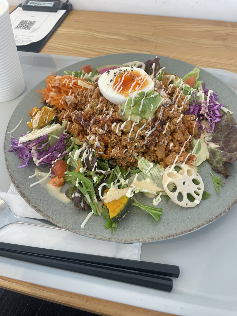 maplech's tweet photo. お客様訪問前に
アンドライフでランチ☺️🙏
初のサラダタコライスにしてみた😌
#ANDLIFE https://t.co/hP5OkRv2zH