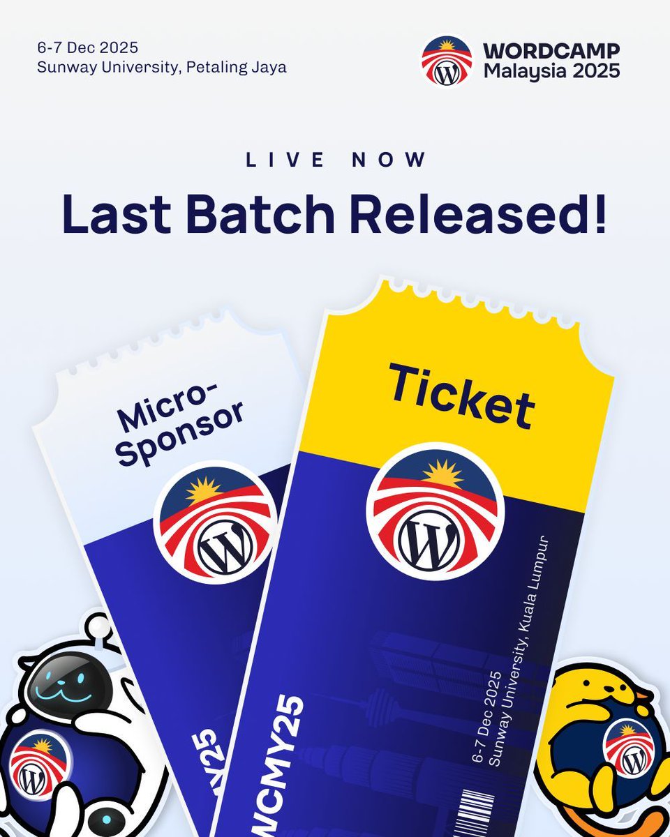 WordCamp Malaysia 2025 #WCMY25 tweet media