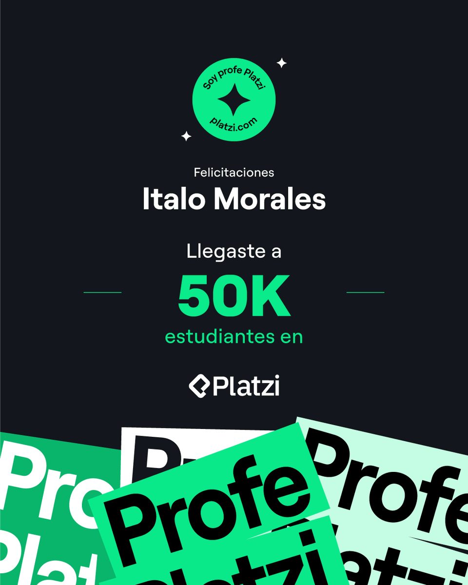 Creo profundamente en el poder que tiene la educación. Detrás de cada estudiante hay una historia distinta y muchas metas personales que me emocionan.

Gracias <a href="/platzi/">Platzi</a> 💚

#PHP #Laravel