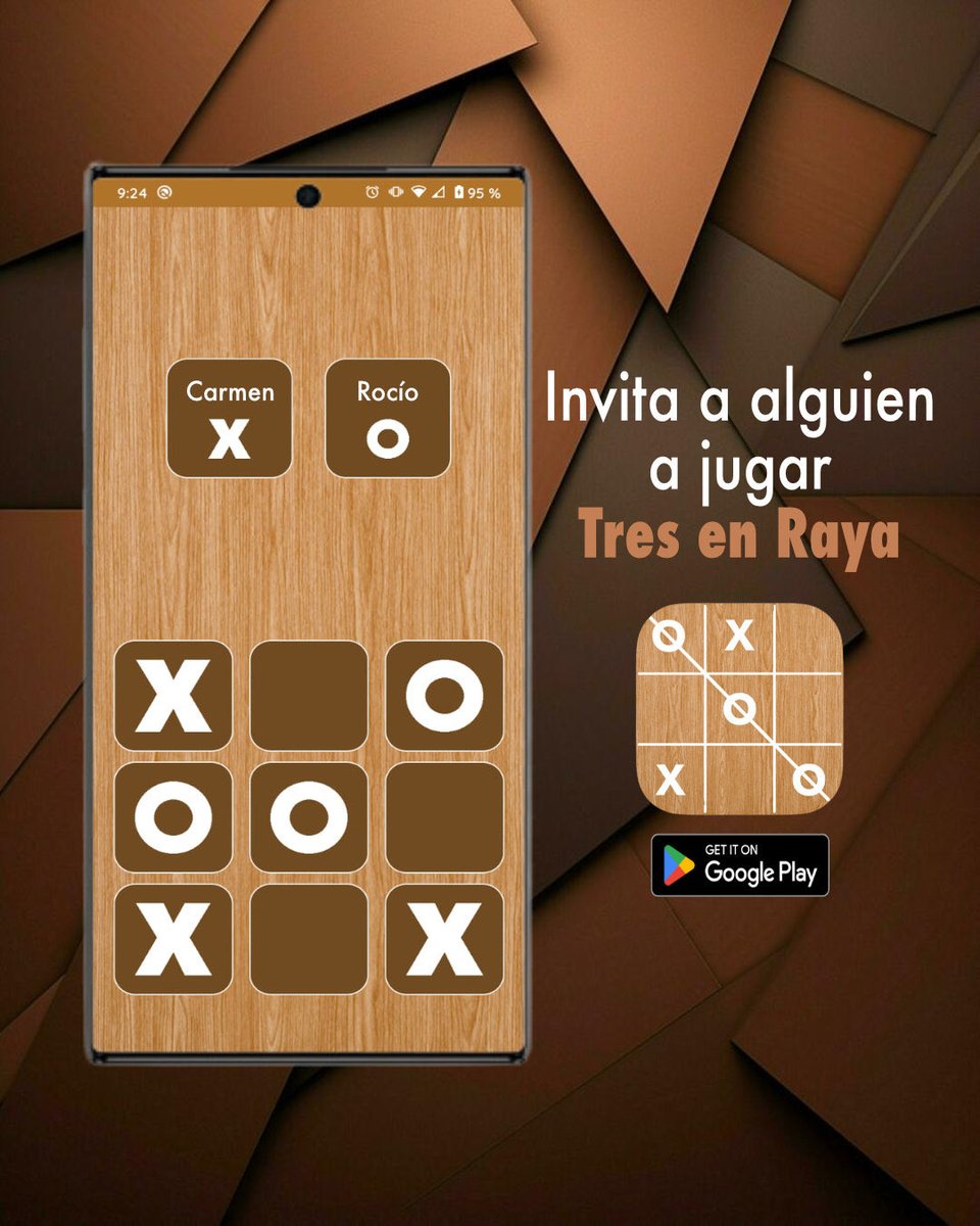 timetoapps's tweet image. 🟤 El clásico Tres en Raya ahora en tu celular, descarga GRATIS la app y juega con alguien más, pulsa este enlace: play.google.com/store/apps/det… 

#tictactoe #tresenraya #app #tresenlinea #michi #triqui #gato #aplicación #android #aplicaciones #cdmx #playstore #México #España