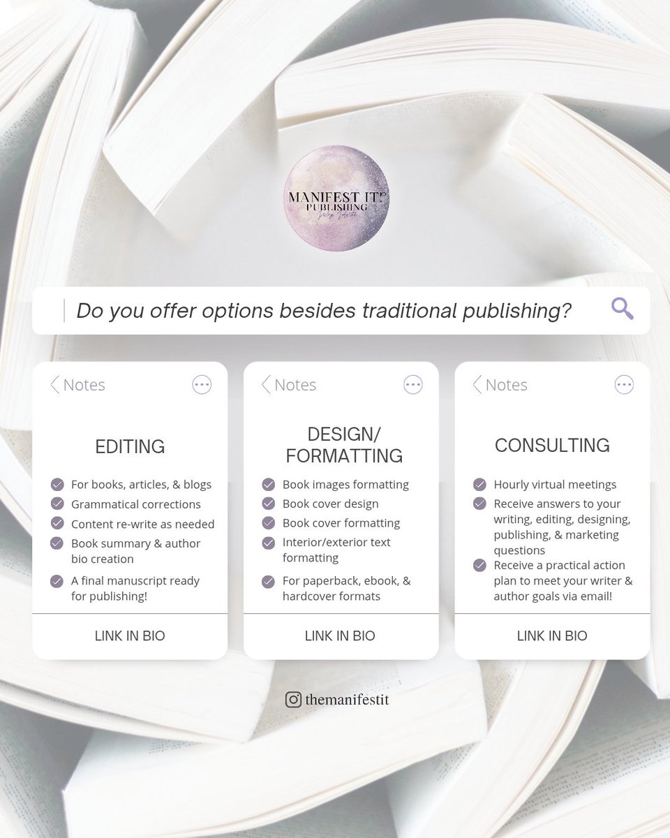 JaclynNJohnston's tweet image. XOXO Jaclyn 
No. 1 Best-Selling Author &amp;amp; Publisher
CEO of Manifest It!® &amp;amp; Manifest It!® Publishing
Podcaster, Writer, &amp;amp; Film Producer

...
#jaclynjohnston #writinghelp #bestsellingbooks #selfhelpbooksforwomen #spiritualbooks #writingcommunity #selfhelpbooks #writingservices