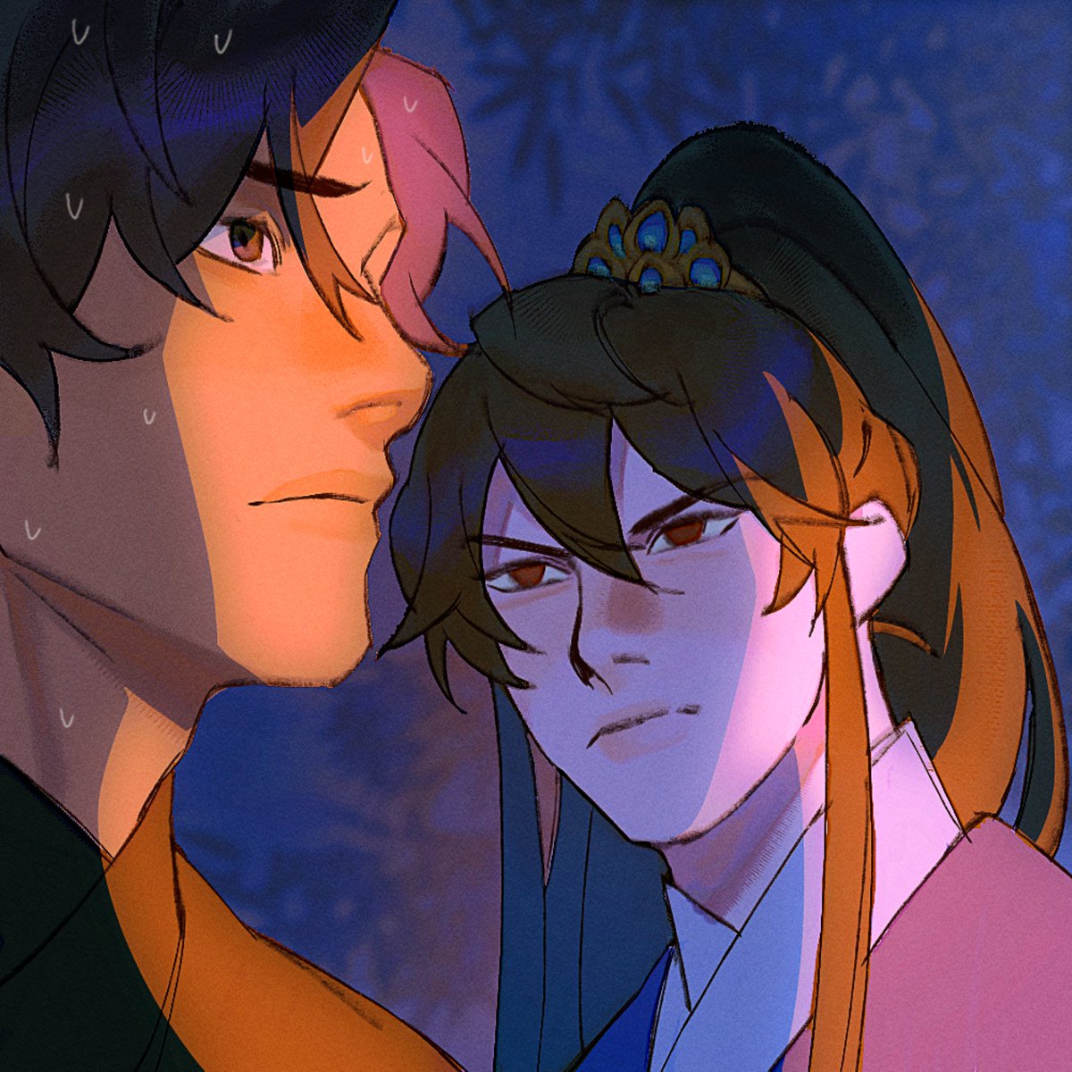 What if you were looking for your mom's fat cat and you saw your shizun hanging out in a secluded spot with your...COUSIN? 
#erha