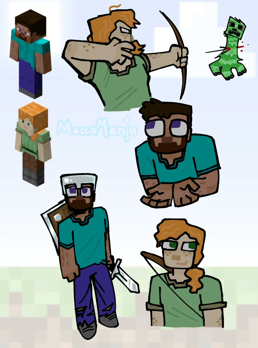 MinecraftMeme07's tweet photo. minecraft fanart https://t.co/cKZ2LN4vBw