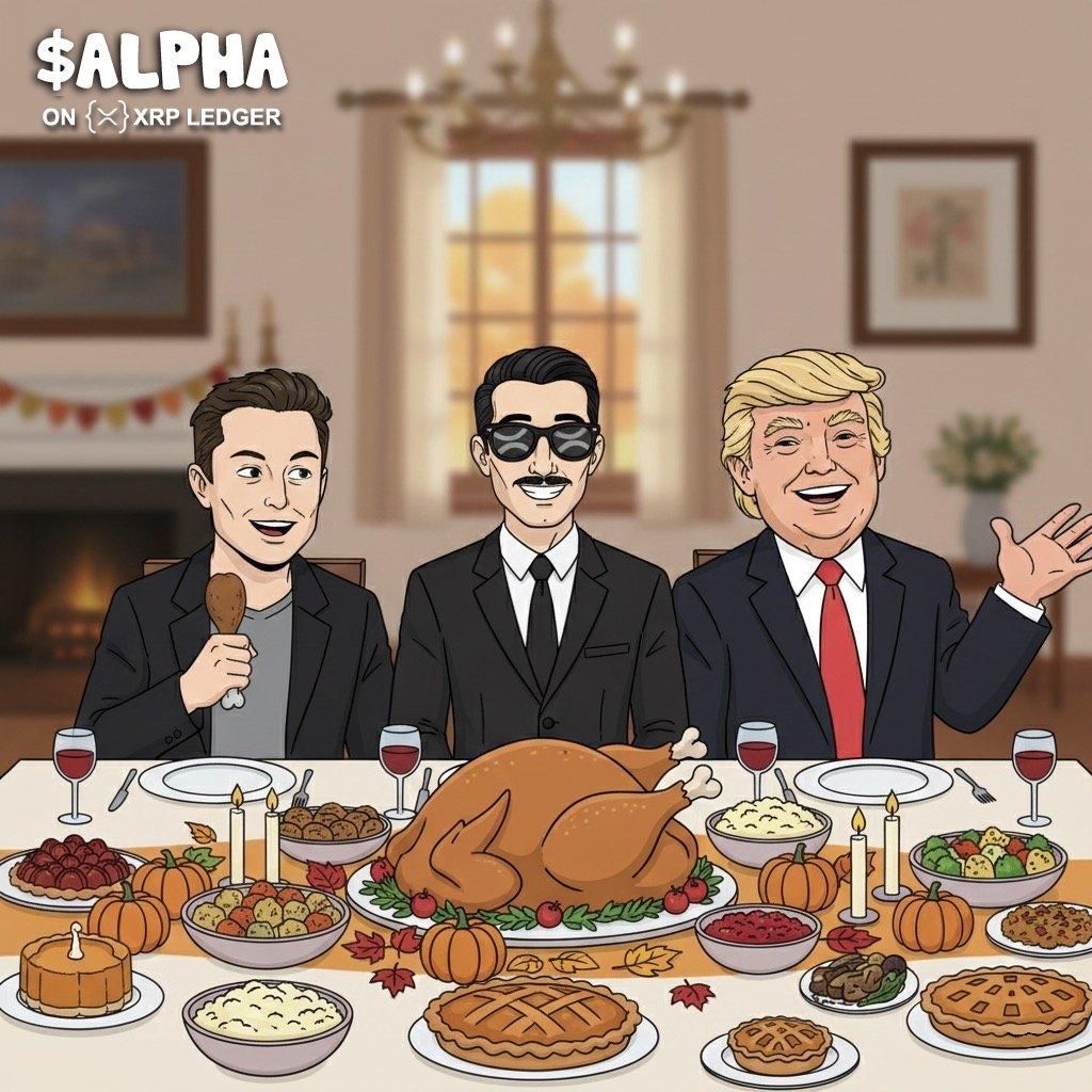 Happy Thanksgiving!🎉

$ALPHA is deeply grateful for your support 🫡

Enjoy the feast and the moments!

$ALPHA #BRIDGE2XRP
