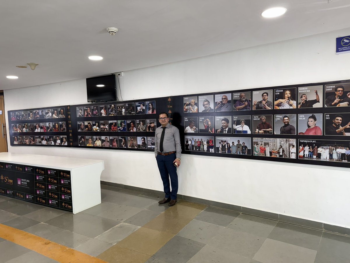 Rakesh_Ram__'s tweet photo. CBSE Exposure Visit
Day 1
Visited Whistling Woods International Institute of Film, Communication and Creative Arts @Goregaon,Mumbai and interacted with Meghna Ghai, President @WWI. She is the daughter of Film Maker Mr. Subhash Ghai. Subhash Ghai is the founder &amp; Chairman of WWI. https://t.co/uNmMJaXqjw