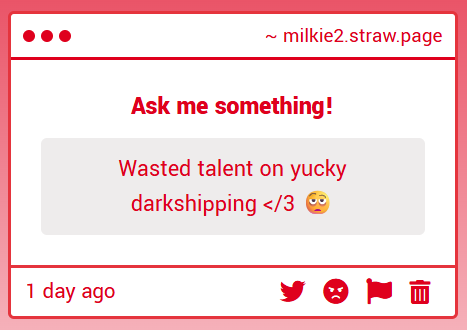 Milkie_2's tweet image. darkshipping where LOL