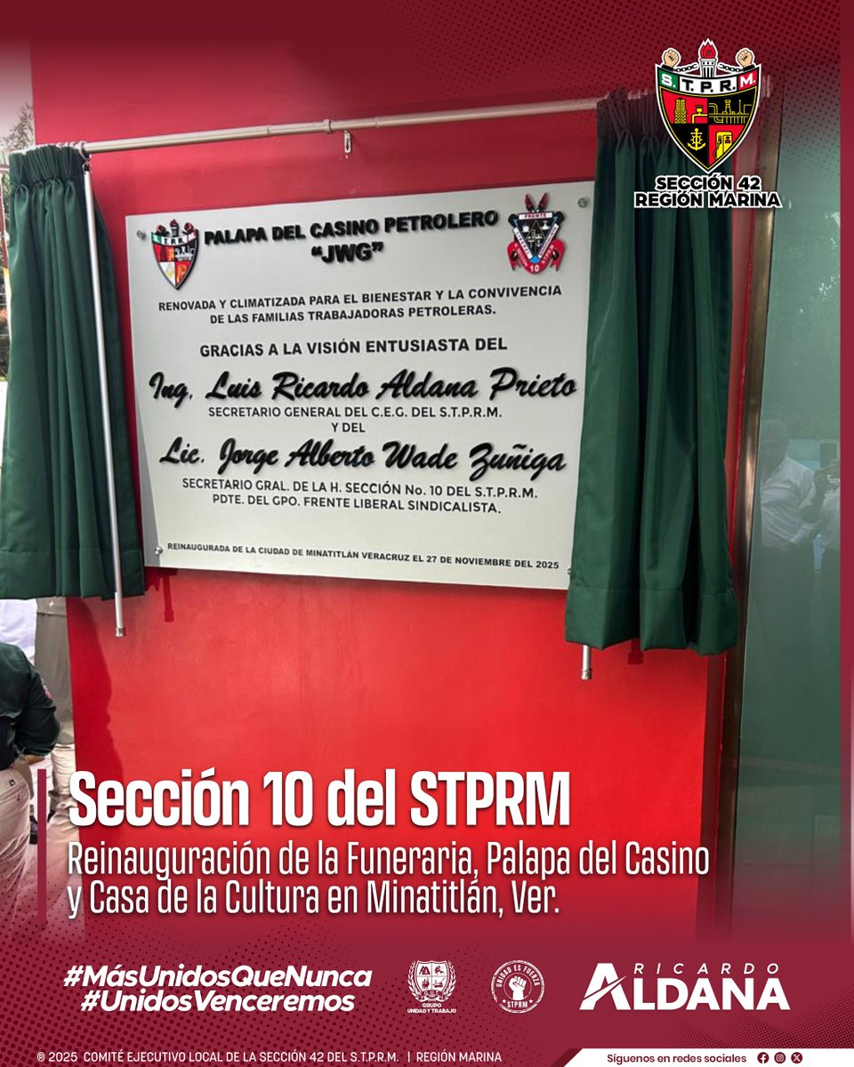 Seccion42_STPRM's tweet image. #SomosSTPRM
#MásUnidosQueNunca
#UnidosVenceremos
@lgps03101
@MarcoAzuara1