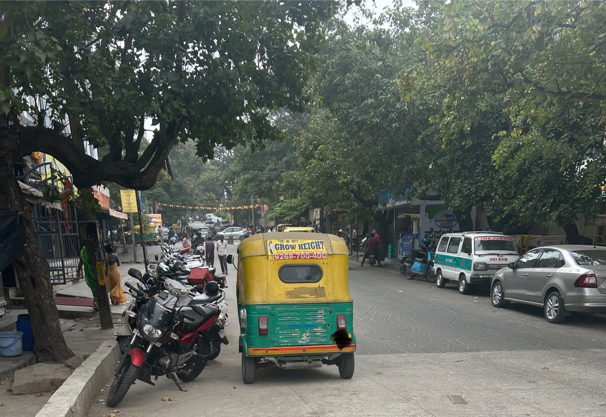 They come
They park near the the shop no matter what 
They smoke, eat or shop
They leave 

2 wheelers, autos, cabs or cars - People have zero responsibility and traffic etiquette 

#BengaluruTraffic