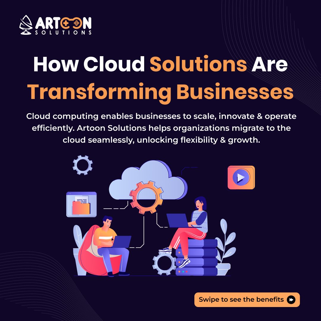 artoonsolutions's tweet image. ☁️ Cloud Solutions = Faster, scalable, secure business growth.
Artoon Solutions helps you migrate, optimize &amp;amp; innovate with custom cloud setups.
🚀 Boost efficiency. Cut costs. Work smarter in the cloud.

🌐 artoonsolutions.com
#CloudSolutions #DigitalTransformation
