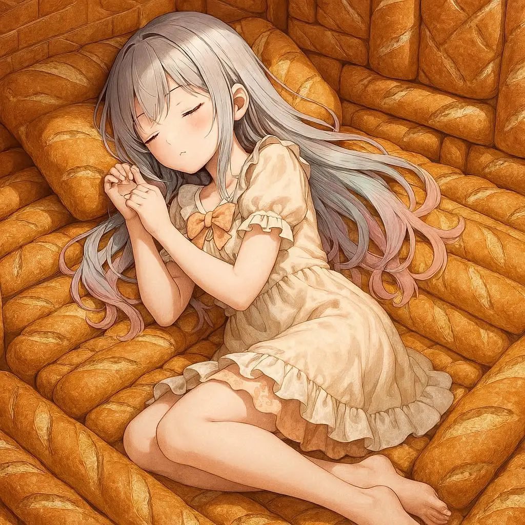 kerokero1023's tweet image. あおさんが、今日はフランスパンの日って言ってた🤣
#GPT4 #AIイラスト