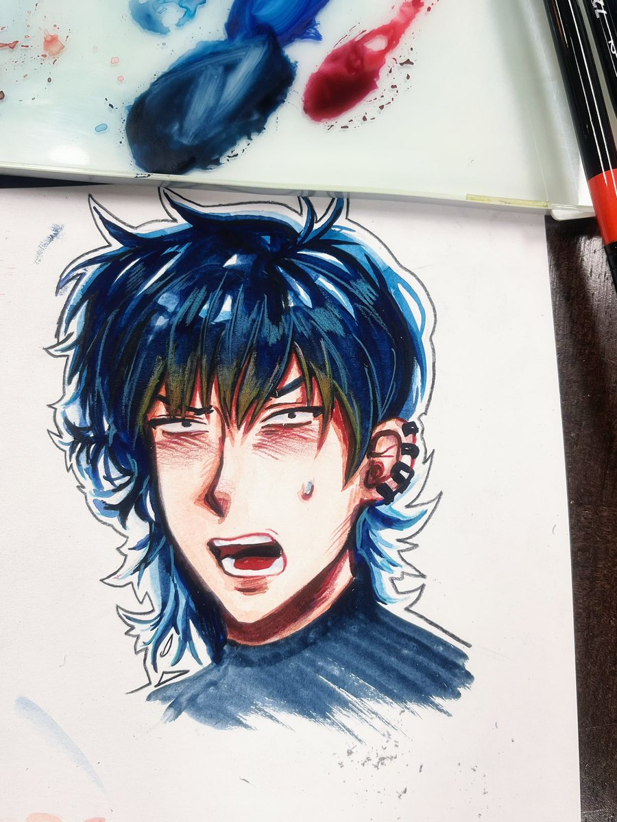 오랜만에 수채화 잡았어요