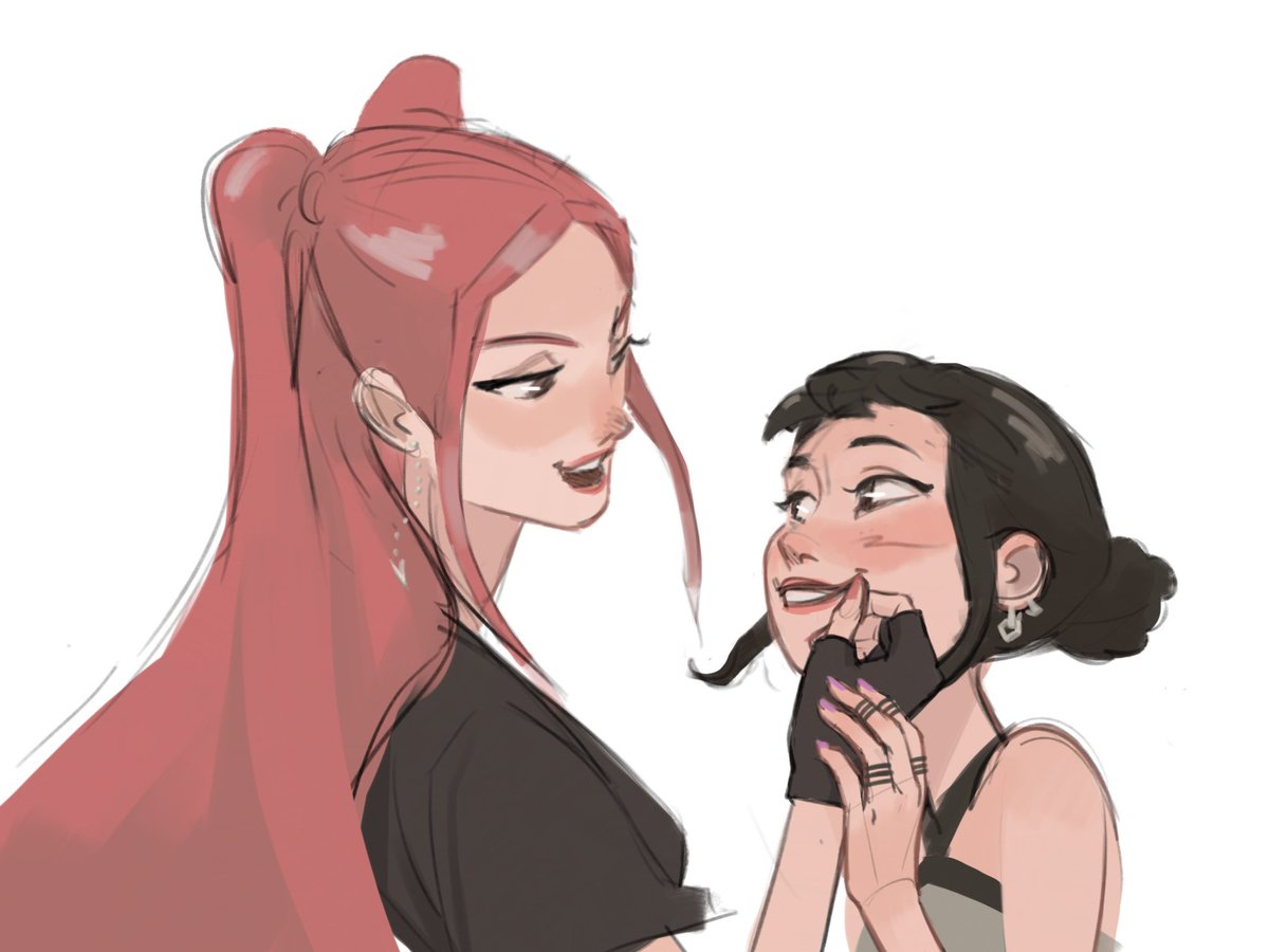 tenoh_t's tweet image. “What are you smiling about?” 

#KPOPDEMONHUNTERS #zoemira